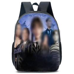 REYOK Mittwoch Kinderrucksäcke Jungen Mittwoch Familie Rucksack Kinderrucksacke Schultaschen Tasche Mädchen Jungen Schultasche Schulrucksack Schreibwaren Tasche Cartoon Tasche Mode für Studenten von REYOK