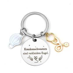 Krankenschwester Geschenke,Krankenschwester Pflege Zubehör,Schlüsselanhänger Krankenschwester,Personalisierte Geschenke Unter 10 Euro,Geschenke Für Pflegekräfte,Danke Geschenk,Medizinstudent Geschenk von RGHSZ