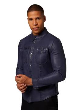 RICANO Reverse Shirt – Herren wendbares Lederhemd (Slim Fit) - echtes Lamm Leder von RICANO