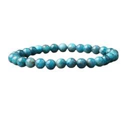 Richrain Energie-Armband für Damen, Apatit, Blau, Natur, runde Perlen, Kristall, von RICHRAIN