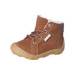 RICOSTA Baby Jungen Lauflernschuhe Denny,Kinder Boots,WMS:Weit,CareTEX,terracare,Barfuß-Schuh,schnürschuhe,schnürer,Lammwolle,Curry (260),24 EU von RICOSTA