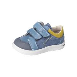 RICOSTA Baby Jungen Low-Top Sneaker Timmy,Kinder Lauflernschuhe,WMS:Mittel,lose Einlage,Klettverschluss,straßenschuhe,Jeans/senf (150),22 EU von RICOSTA