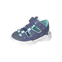 RICOSTA Baby Mädchen Sandalen Gery,Kinder Lauflernschuhe,WMS:Mittel,Halbschuhe,Klettverschluss,Sommerschuhe,Strandschuhe,Nautic/Frozen (181),23 EU von RICOSTA