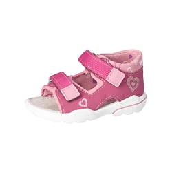 RICOSTA Baby Mädchen Sandalen Kittie,Kinder Lauflernschuhe,WMS:Mittel,Klettverschluss,Sommerschuhe,Freizeitschuhe,Fuchsia/Mallow (360),23 EU von RICOSTA