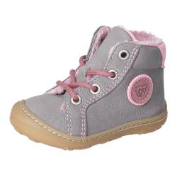 RICOSTA Baby Mädchen Winterstiefel Georgie,Kinder Lauflernschuhe,WMS:Mittel,lose Einlage,terracare,Outdoor-Kinderschuhe,Graphit/rosa (450),24 EU von RICOSTA