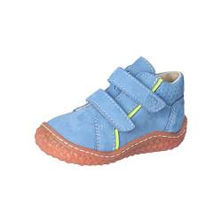 RICOSTA Jungen Kletthalbschuhe Philo,Kinder Lauflernschuhe,WMS:Mittel,Barfuß-Schuh,Lauflernschuhe mit Klettverschluss,leicht,Adriatic (140),25 EU von RICOSTA