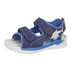 RICOSTA Jungen Sandalen SURF, Kinder Sommerschuhe, Weite: Weit, waschbar, Klettverschluss, Freizeitschuhe, Nautic/Azur (170), 24 EU von RICOSTA