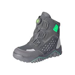 RICOSTA Jungen Stiefel Ice,Kinder Boots,WMS:Mittel,lose Einlage,Sympatex,BOA-Drehverschluss,Schnellverschluss,wasserdicht,Grigio/grau (450),38 EU von RICOSTA