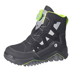 RICOSTA Jungen Winterstiefel Glacier,Kinder Boots,WMS:Mittel,lose Einlage,Sympatex,BOA,Outdoor-Kinderschuhe,wasserdicht,warm,schwarz (090),38 EU von RICOSTA