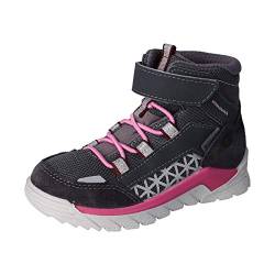 RICOSTA Kinder Stiefel FABRICE, Weite: Mittel (WMS),wasserfest, klett-stiefel wasserdicht kinder jungen,asphalt/graphit/rosa,30 EU / 11.5 Child UK von RICOSTA