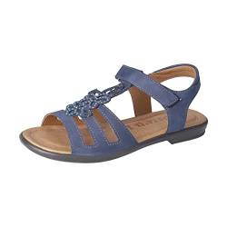 RICOSTA Mädchen Riemchensandalen AMIRA,Kinder Sandalen,WMS:Mittel,freizeitschuhe,offene schuhe,sandaletten,sommersandalen,nautic (170),38 EU von RICOSTA