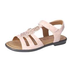 RICOSTA Mädchen Riemchensandalen Amira,Kinder Sandalen,WMS:Mittel,offene Schuhe,Strandschuhe,Sandaletten,Sommersandalen,Kids,Nude (610),38 EU von RICOSTA