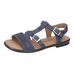 RICOSTA Mädchen Riemchensandalen KALJA, Kinder Sandalen, Weite: Mittel, Strandschuhe, Sandaletten, Sommersandalen, bequem, flach, Nautic (170), 31 EU von RICOSTA