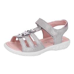 RICOSTA Mädchen Sandalen Cleo, Kinder Sommerschuhe, Weite: Mittel, Sandaletten, Klettverschluss, Freizeitschuhe, Graphit (450), 27 EU von RICOSTA