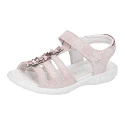 RICOSTA Mädchen Sandalen Cleo, Kinder Sommerschuhe, Weite: Mittel, offene Schuhe, Strandschuhe, Sandaletten, Klettverschluss, Nude (310), 33 EU von RICOSTA