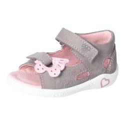 RICOSTA Mädchen Sandalen SILVI, Baby und Kleinkinder Lauflernschuhe, Weite: Mittel, klettverschluss, sommerschuhe, freizeitschuhe, graphit (450), 22 EU von RICOSTA