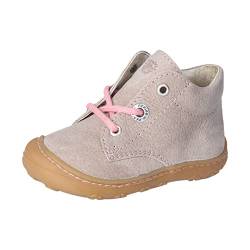 RICOSTA Mädchen Stiefel CORY, Baby und Kleinkinder Lauflernschuhe, Weite: Mittel, lose Einlage, terracare, leder, booties, kies/rosa (670), 19 EU von RICOSTA