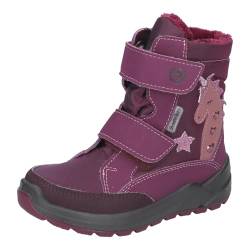 RICOSTA Mädchen Winterstiefel Annika,Kinder Boots,WMS:Mittel,lose Einlage,Sympatex,Blinklicht,Winterboots,Outdoor-Kinderschuhe,Merlot (380),27 EU von RICOSTA