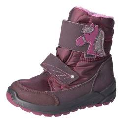 RICOSTA Mädchen Winterstiefel GAREI,Kinder Boots,WMS:Mittel,lose Einlage,Sympatex,waschbar,Outdoor-Kinderschuhe,gefüttert,brombeer (380),28 EU von RICOSTA