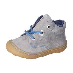 RICOSTA Unisex - Baby Lauflernschuhe CORANY,Kinder Boots,WMS:Weit,lose Einlage,terracare,schnürer,schnürstiefelchen,warm,Graphit/blau (460),23 EU von RICOSTA