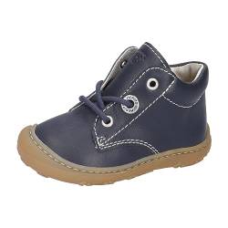 RICOSTA Unisex - Baby Stiefel CORY,Kinder Lauflernschuhe,WMS:Mittel,lose Einlage,schnürstiefel,booties,leder,nautic (180),20 EU von RICOSTA