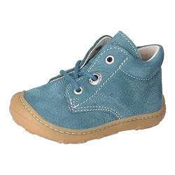 RICOSTA Unisex - Baby Stiefel Cory,Kinder Lauflernschuhe,WMS:Mittel,lose Einlage,schnürstiefel,Booties,Leder,Storm (540),20 EU von RICOSTA