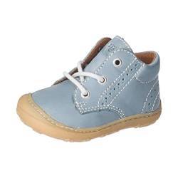 RICOSTA Unisex - Baby Stiefel Kelly,Kinder Lauflernschuhe,WMS:Mittel,lose Einlage,schnürstiefel,Booties,Leder,Arctic (130),19 EU von RICOSTA