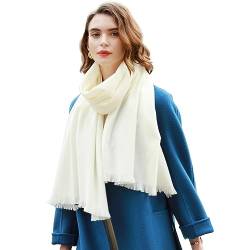 RIIQIICHY Damen Schal Winter Elfenbein Pashmina Stola Festlich Herbst xxl schals Tücher für Abendkleider Frauen Hochzeit Schultertuch Frühling von RIIQIICHY