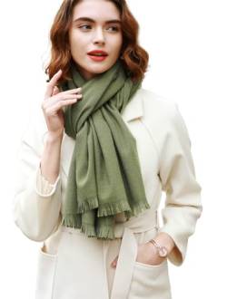 RIIQIICHY Damen Schal Winter Grün Pashmina Stola Festlich Herbst xxl schals Tücher für Abendkleider Frauen Hochzeit Schultertuch Frühling von RIIQIICHY