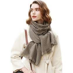 RIIQIICHY Damen Schal Winter Khaki Pashmina Stola Festlich Herbst xxl schals Tücher für Abendkleider Frauen Hochzeit Schultertuch von RIIQIICHY