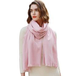 RIIQIICHY Damen Schal Winter Rosa Pashmina Stola Festlich Herbst xxl schals Tücher für Abendkleider Frauen Hochzeit schultertuch Frühling von RIIQIICHY