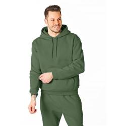 RIPT Performance Herren Ript Essentials by Mens Hooded Soft Touch Lougewear Hoody Kapuzen-Sweatshirt, Army, M von RIPT Performance