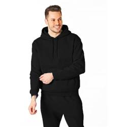 RIPT Performance Herren Ript Essentials by Mens Hooded Soft Touch Lougewear Hoody Kapuzen-Sweatshirt, Schwarz, M von RIPT Performance