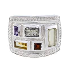 House of Rings Wählen Sie Ihre Farbe Ring 925 Sterling Silber Ring Multi Shape Ring Brautschmuck Thanksgiving Ring Edelsteinringe für Mädchen und Jungen von RIYO
