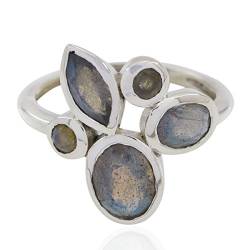 House of Rings Wählen Sie Ihre Farbe Ring 925 Sterling Silber Ring Multi Shape Ring Silberschmuck Verlobungsring Edelsteinringe für Jungen und Mädchen von RIYO