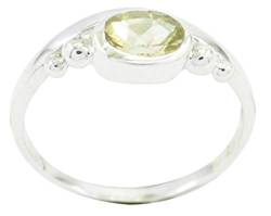 RIYO Edelsteine 925 Sterling Silber Bezaubernder gelber Ring Geschenk de von RIYO