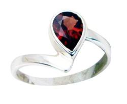 RIYO leicht 925 Sterling Silber fesselnden echten roten Ring Geschenk 75 (23.9) von RIYO