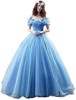 RJOAMEUDRESS Damen Prinzessin Sweet 16 Schmetterling Ballkleid Cinderella Quinceanera Kleid von RJOAMEUDRESS