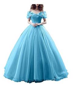 RJOAMEUDRESS Damen Prinzessin Sweet 16 Schmetterling Ballkleid Cinderella Quinceanera Kleid von RJOAMEUDRESS