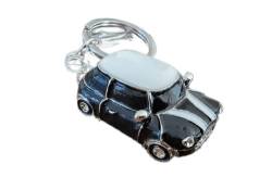 Mini-Stil, Auto-Schlüsselanhänger, Geschenk, Strass-Detail, Cooper Neuheit, schwarz, Small von RK Gifts