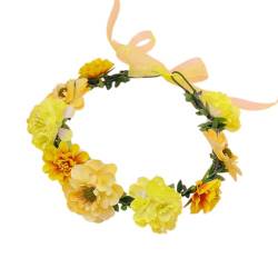 Blumenstirnbänder für Damen, Braut, Blume für Hochzeit, Party, Zubehör, Blumengirlanden, Haarkranz, Blumen-Stirnbänder, Blumen-Großpackung von RKJRTK