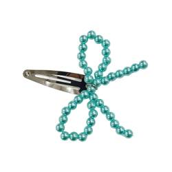 RKJRTK Modische Haarspange Einfache Schleife Haarnadel Nachahmung Von Perlen Haarspangen Elegante Accessoires Für Frauen Und Mädchen Schleife Haarnadel von RKJRTK