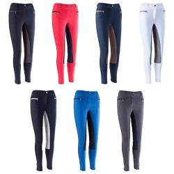 RL24 - Damen Reithose Vollbesatz BASICLINE dunkelblau/dunkelblau 34 von RL24