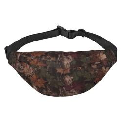 Outfitter Tuff Camo Print Bauchtasche für Damen und Herren, Crossbody-Hüfttasche, wasserdichte Gürteltasche mit verstellbarem Riemen, Schwarz, Einheitsgröße, Schwarz, Einheitsgröße, Schwarz , von RLDOBOFE