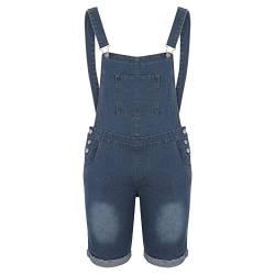 RLEHJN Arbeitshosen Herren Latzhose Kurz Männer Denim Latzhose Overalls Jeanshose kurze Hose Männer Retro Jumpsuit Jeansoverall Arbeitshosen Pocket Jeans mit Taschen,Verstellbarer Schultergurt von RLEHJN