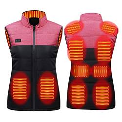 RLEHJN Beheizbare Weste Damen Herren Heizweste Jagd ärmellos Beheizbare Jacke Mit Heizung, 4/8/9//11/13/17 Heizzonen Unisex Wärmeweste USB Elektrisch Heated Vest Powerbank Winter Wärmende Gilet von RLEHJN