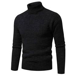 RLEHJN Pullover Für Herren Rollkragenpullover Strickpullover Rollkragen Longsleeve Sweater Pulli Herren Turtleneck Freizeit Männer Pullover Winter Warm Oberteile von RLEHJN