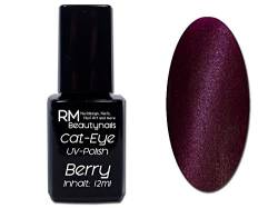 Cat Eye UV-Polish Berry Violett Magnet Gel Nageldesign Trend Nailart RM Beautynails von RM Beautynails