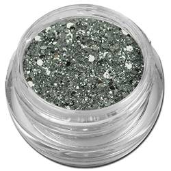 Glamour Mix Glitter Glitzer Silber Puder Silber Nailart von RM Beautynails