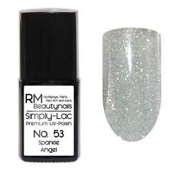 Simply-Lac Premium UV-Polish Nr. 53 Glitter Sparkle Angel 10ml Nagelgel UV-Nagellack von RM Beautynails